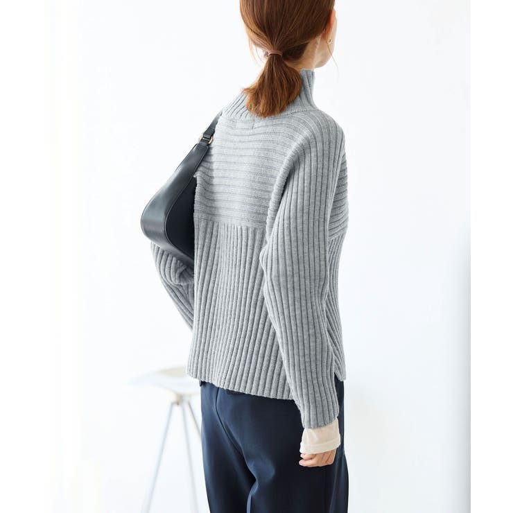 【WEB限定カラーあり】アソートリブ切り替えニットプルオーバー リンクコーデ 新… | ROPE' PICNIC | 詳細画像8 