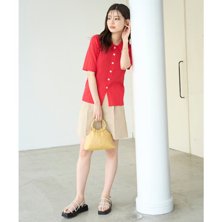 ハーフスリーブシアーポロニット | ROPE' PICNIC | 詳細画像26 