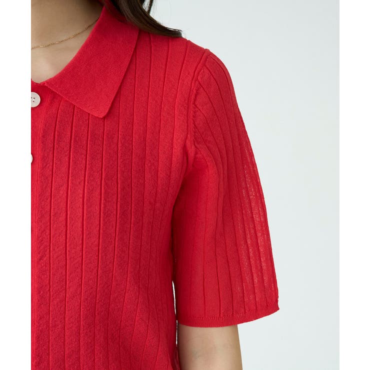 ハーフスリーブシアーポロニット | ROPE' PICNIC | 詳細画像33 