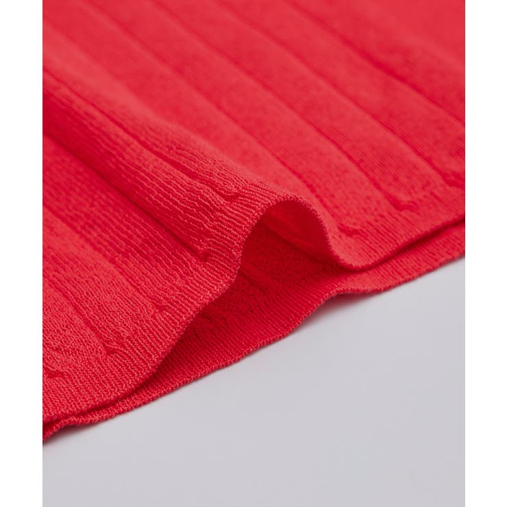 ハーフスリーブシアーポロニット | ROPE' PICNIC | 詳細画像38 