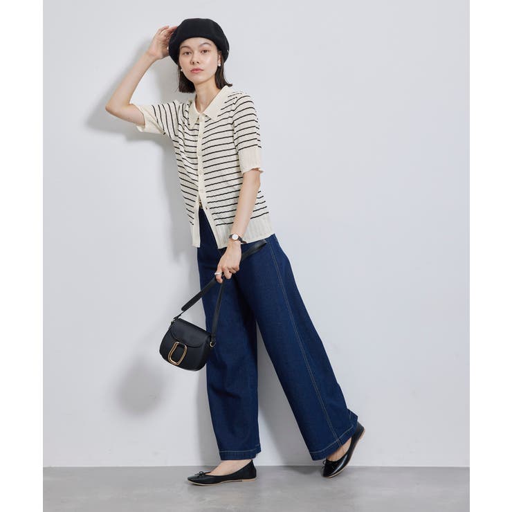 ハーフスリーブシアーポロニット | ROPE' PICNIC | 詳細画像9 