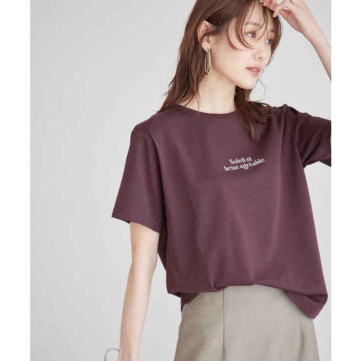 ワイン系(67) | RENUロゴTシャツ/冷感 | ROPE' PICNIC
