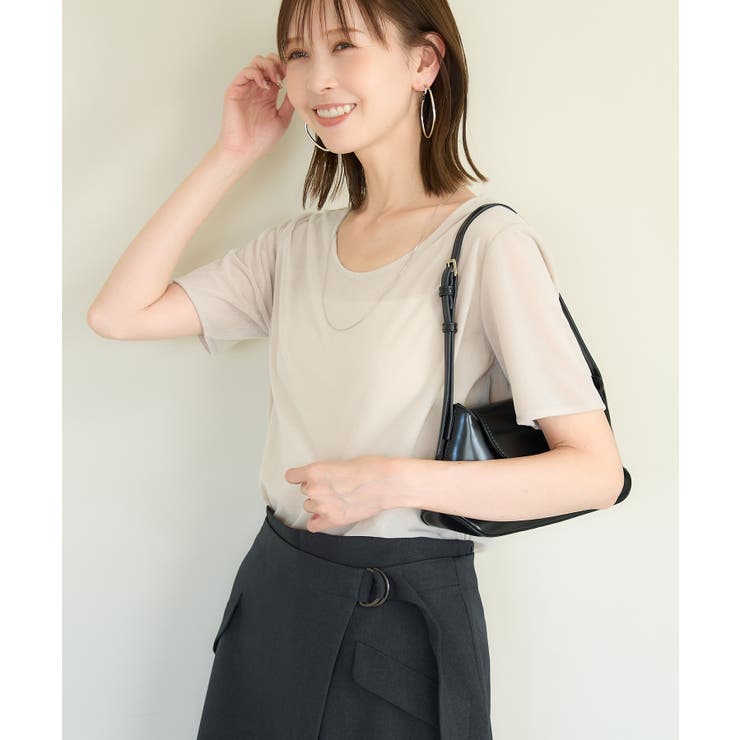 シアーベロアハーフスリーブカットトップス | ROPE' PICNIC | 詳細画像12 