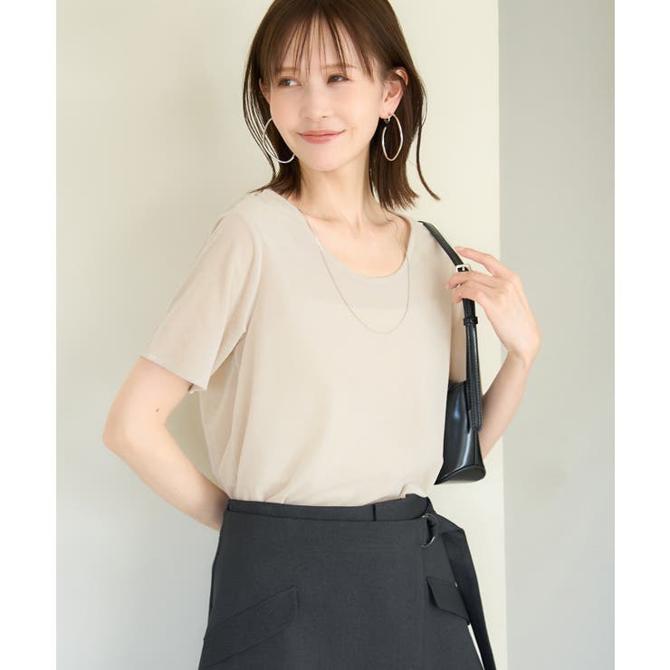 シアーベロアハーフスリーブカットトップス | ROPE' PICNIC | 詳細画像13 