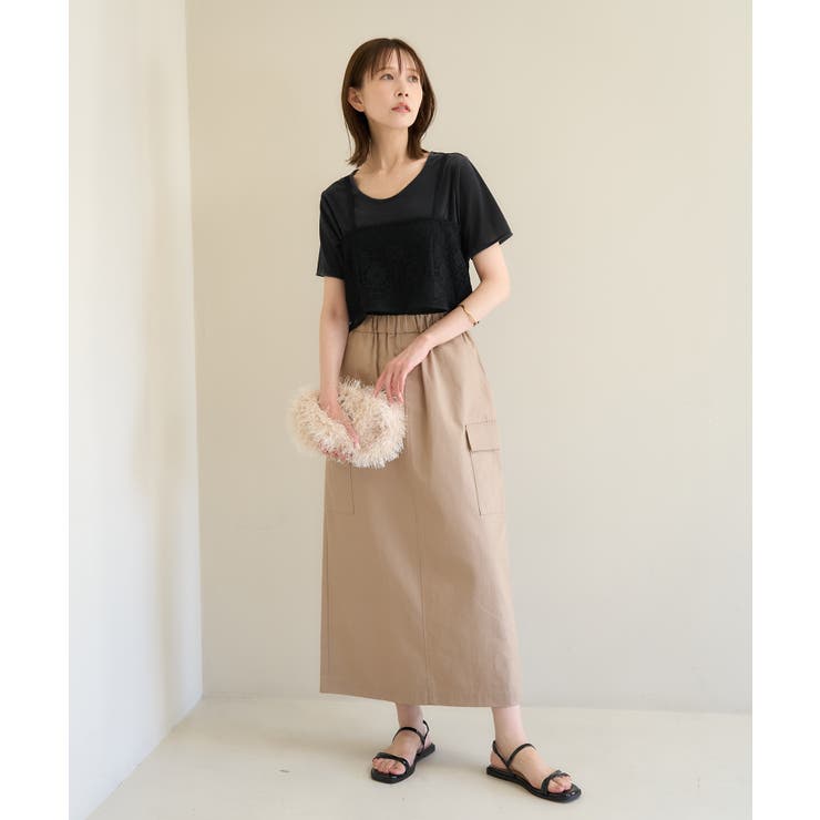 シアーベロアハーフスリーブカットトップス | ROPE' PICNIC | 詳細画像2 