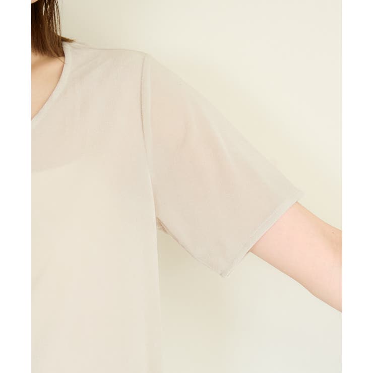 シアーベロアハーフスリーブカットトップス | ROPE' PICNIC | 詳細画像28 