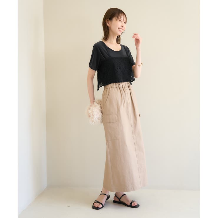 シアーベロアハーフスリーブカットトップス | ROPE' PICNIC | 詳細画像3 