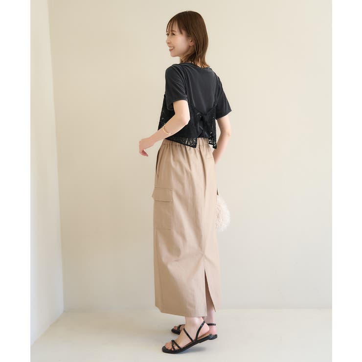 シアーベロアハーフスリーブカットトップス | ROPE' PICNIC | 詳細画像4 