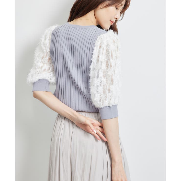 袖レースニットプルオーバー | ROPE' PICNIC | 詳細画像15 