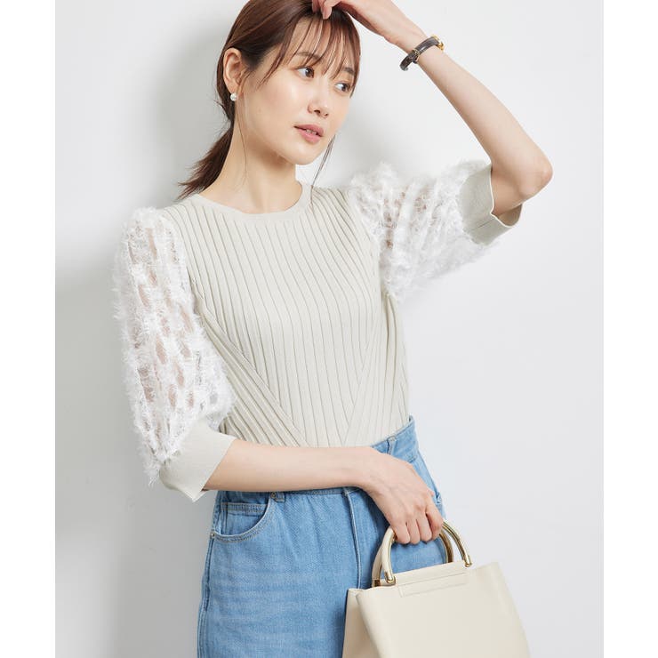 袖レースニットプルオーバー | ROPE' PICNIC | 詳細画像9 