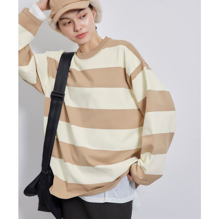 太ボーダーニットプルオーバー | ROPE' PICNIC | 詳細画像1 