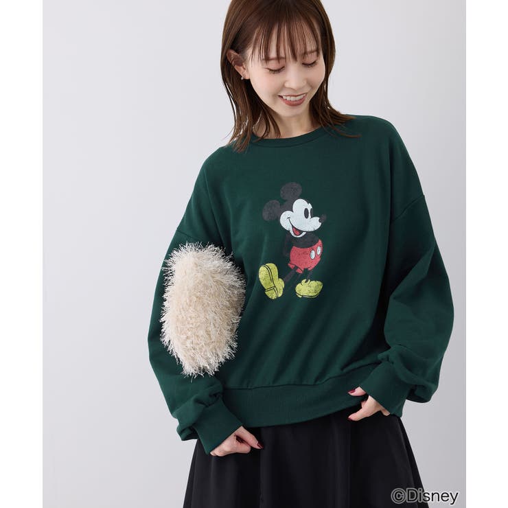 グリーン(30) | MICKEY MOUSE/プリントスウェット | ROPE' PICNIC