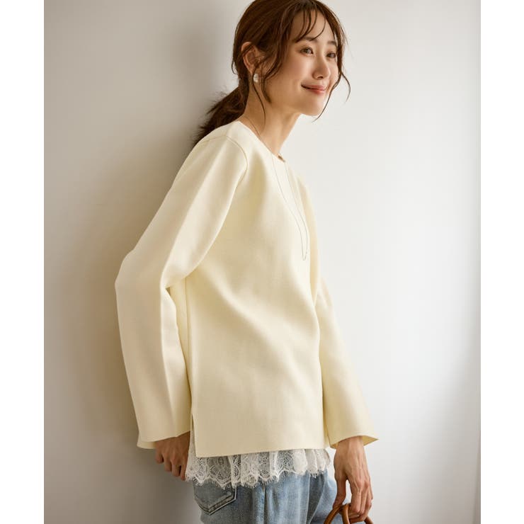 【洗濯機OK】ミラノリブニットプルオーバー | ROPE' PICNIC | 詳細画像9 