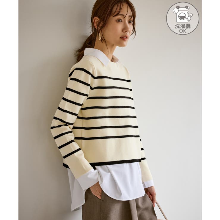 キナリ系(17) | 【洗濯機OK】ミラノリブニットプルオーバー | ROPE' PICNIC