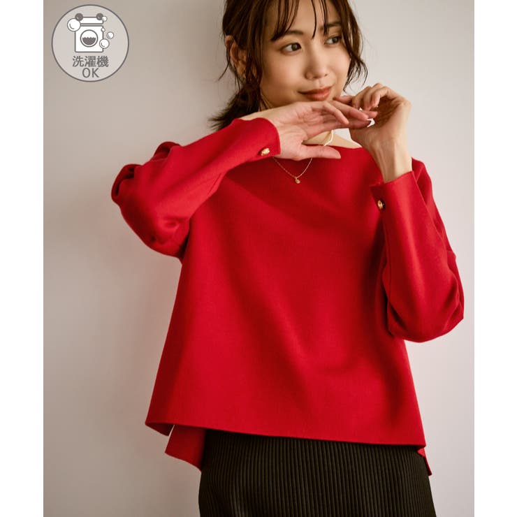レッド(60) | 【洗濯機OK】ミラノリブニットプルオーバー | ROPE' PICNIC
