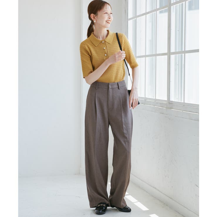 ミニケーブルハーフスリーブニットポロシャツ | ROPE' PICNIC | 詳細画像23 