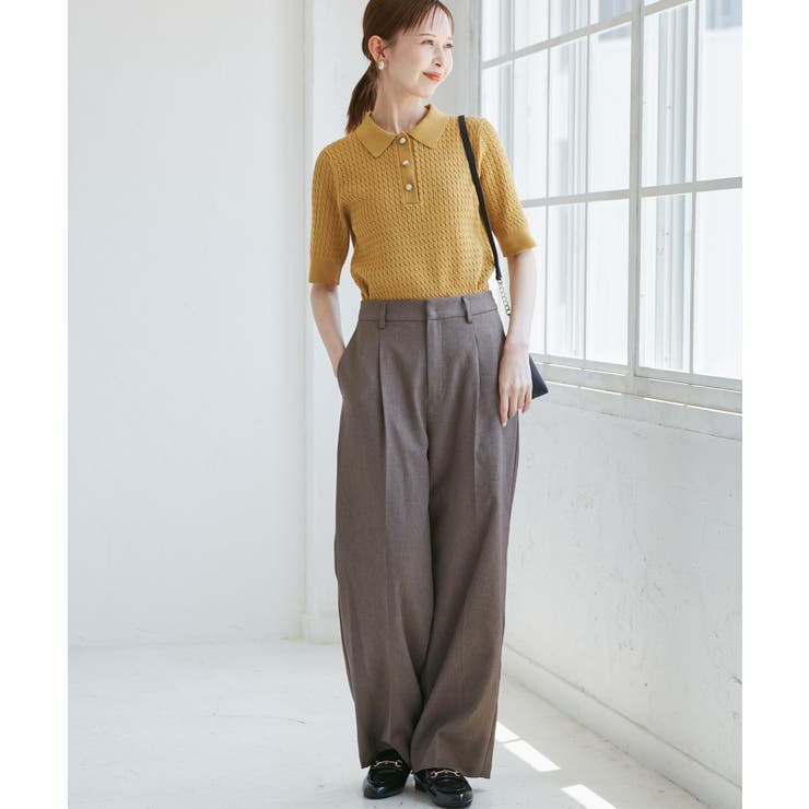 ミニケーブルハーフスリーブニットポロシャツ | ROPE' PICNIC | 詳細画像24 