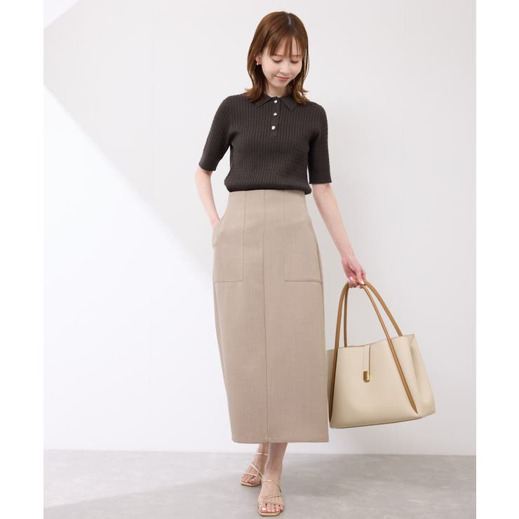 ミニケーブルハーフスリーブニットポロシャツ | ROPE' PICNIC | 詳細画像28 