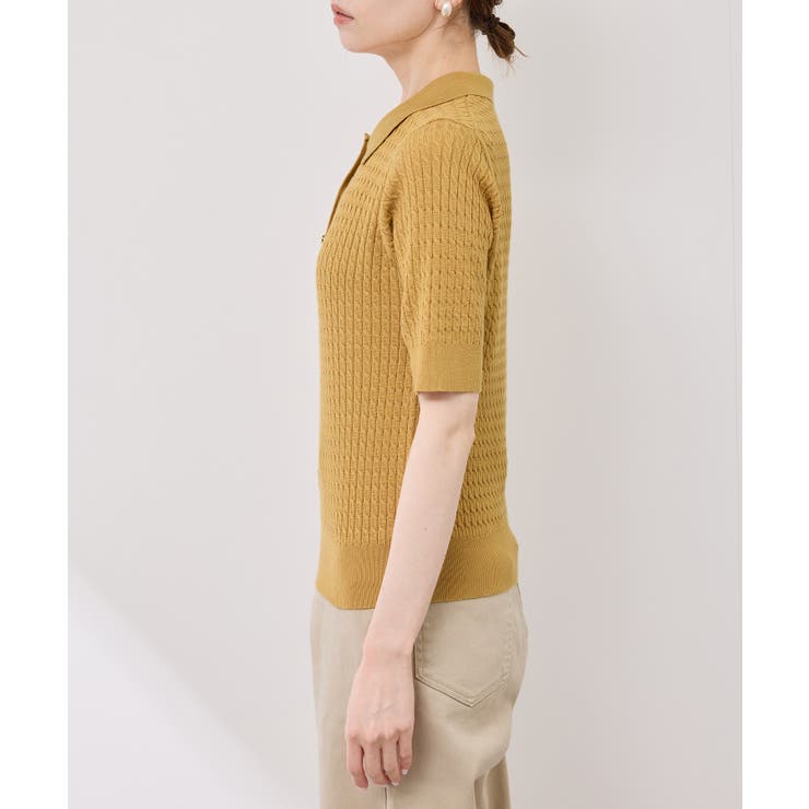 ミニケーブルハーフスリーブニットポロシャツ | ROPE' PICNIC | 詳細画像39 