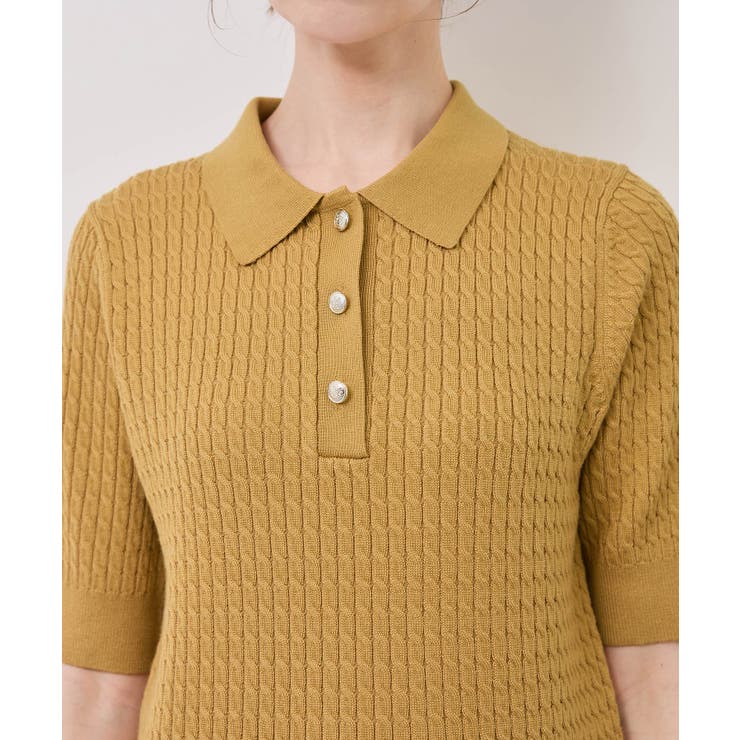 ミニケーブルハーフスリーブニットポロシャツ | ROPE' PICNIC | 詳細画像41 