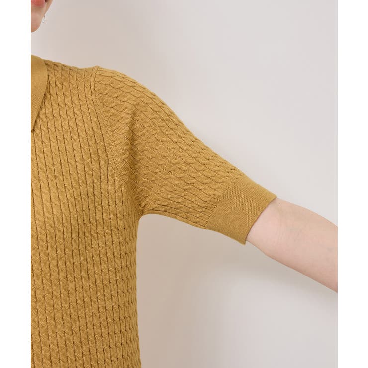 ミニケーブルハーフスリーブニットポロシャツ | ROPE' PICNIC | 詳細画像42 