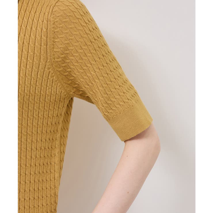 ミニケーブルハーフスリーブニットポロシャツ | ROPE' PICNIC | 詳細画像43 