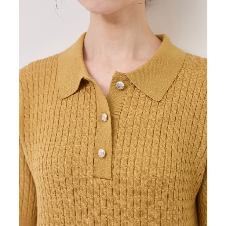 ミニケーブルハーフスリーブニットポロシャツ | ROPE' PICNIC | 詳細画像45 