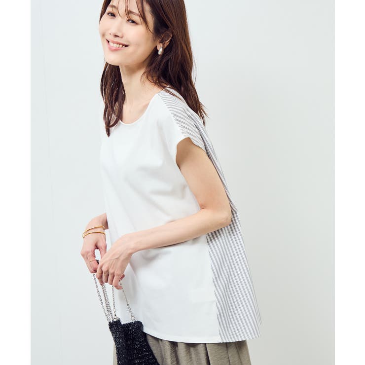 ストライプドッキングフレンチスリーブプルオーバー | ROPE' PICNIC | 詳細画像11 