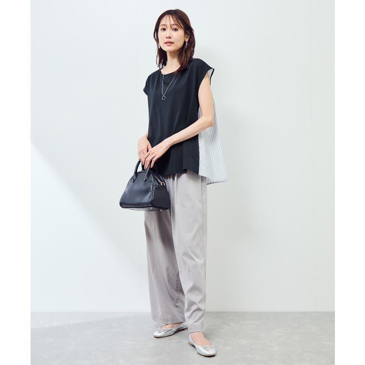 ストライプドッキングフレンチスリーブプルオーバー | ROPE' PICNIC | 詳細画像15 