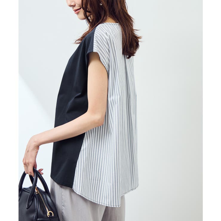 ストライプドッキングフレンチスリーブプルオーバー | ROPE' PICNIC | 詳細画像19 