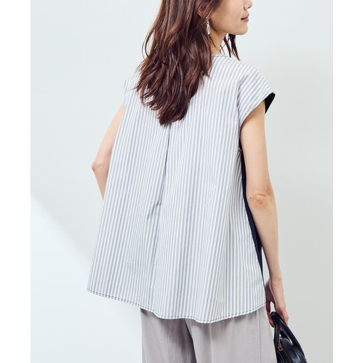 ストライプドッキングフレンチスリーブプルオーバー | ROPE' PICNIC | 詳細画像21 