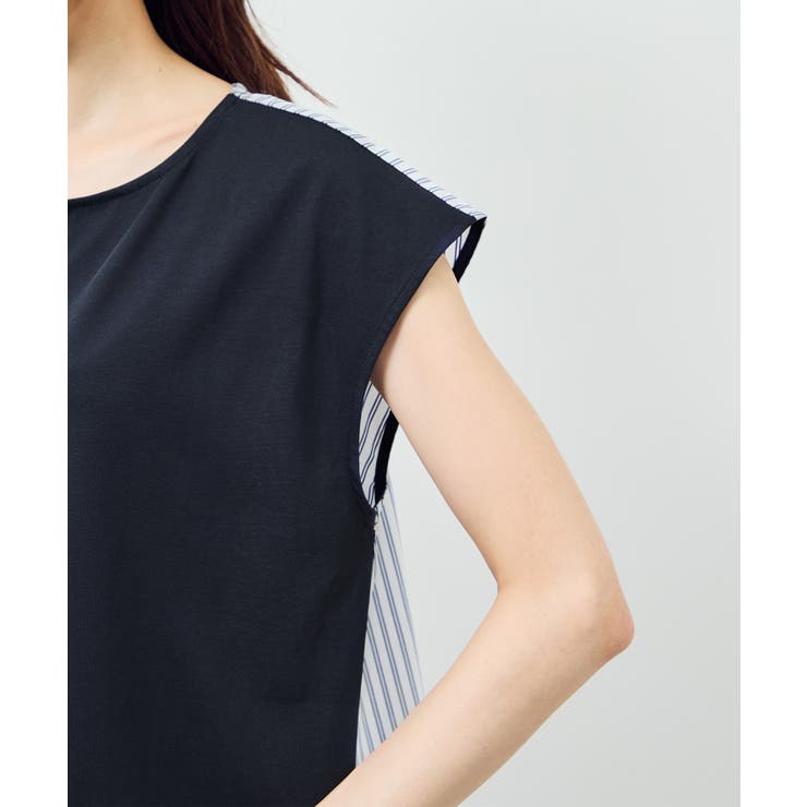 ストライプドッキングフレンチスリーブプルオーバー | ROPE' PICNIC | 詳細画像26 