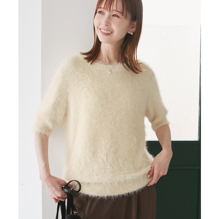 シャギーニットハーフスリーブプルオーバー | ROPE' PICNIC | 詳細画像10 