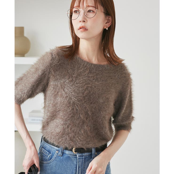 シャギーニットハーフスリーブプルオーバー | ROPE' PICNIC | 詳細画像14 