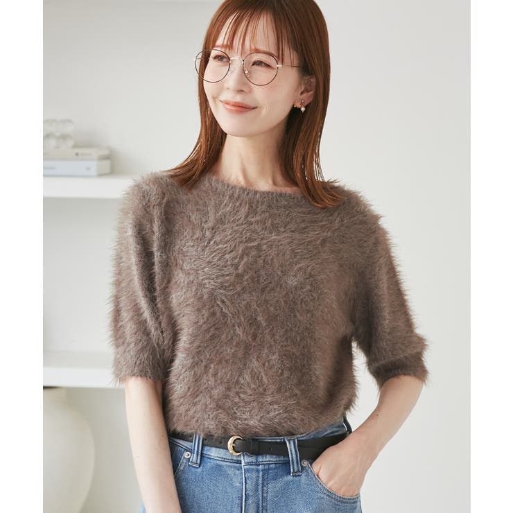 シャギーニットハーフスリーブプルオーバー | ROPE' PICNIC | 詳細画像15 