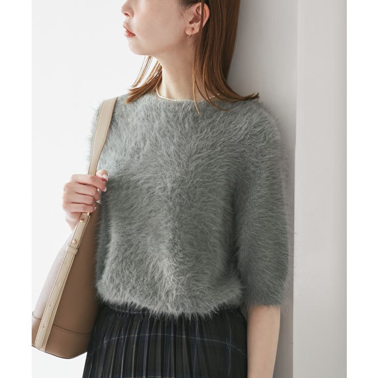 グレー(07) | シャギーニットハーフスリーブプルオーバー | ROPE' PICNIC