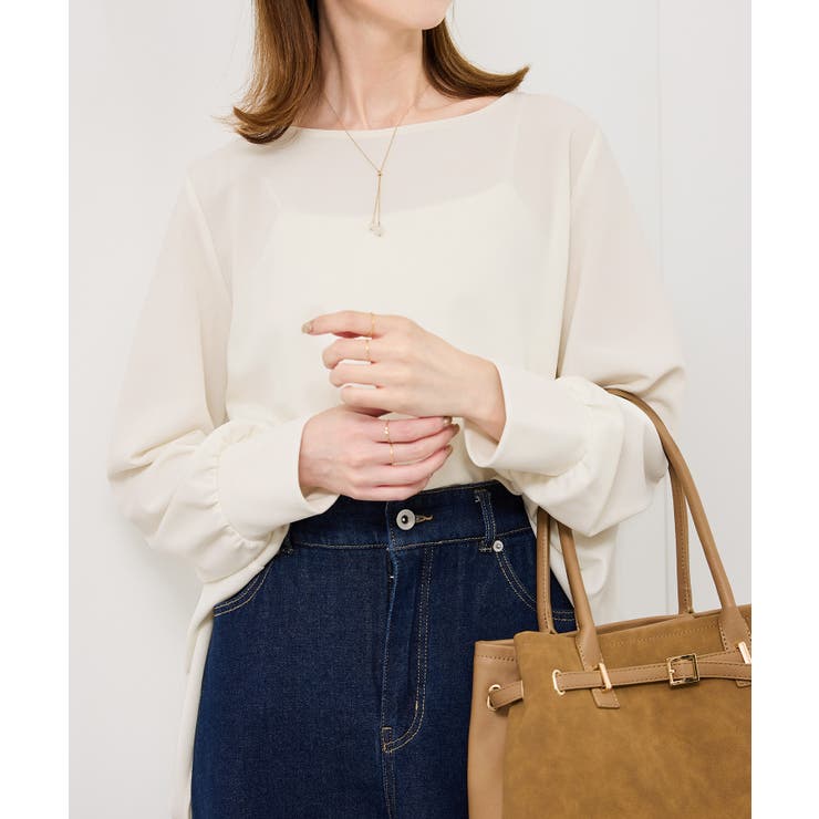 エアリーカットジョーゼットトップス | ROPE' PICNIC | 詳細画像5 