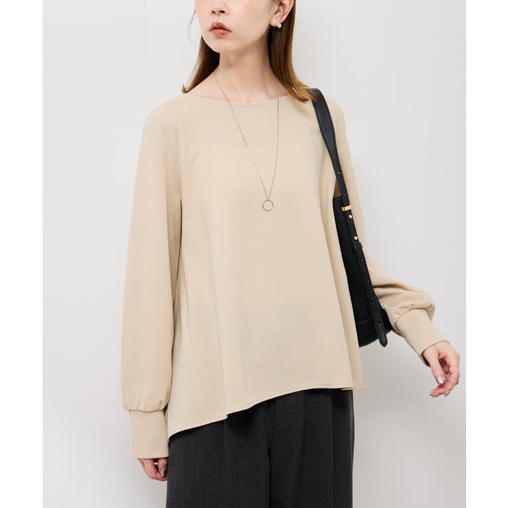 ベージュ(27) | エアリーカットジョーゼットトップス | ROPE' PICNIC