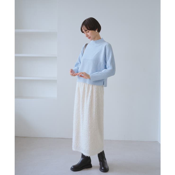 もちもちリブ切り替えニットプルオーバー/イージーケア・リンクコーデ | ROPE' PICNIC | 詳細画像19 