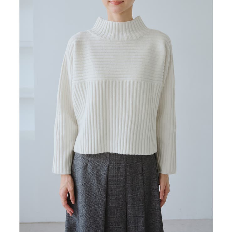 もちもちリブ切り替えニットプルオーバー/イージーケア・リンクコーデ | ROPE' PICNIC | 詳細画像29 