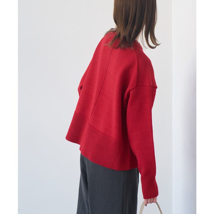 【新色追加】着丈が選べるクルーネックサイドスリットニットプルオーバー イージーケ… | ROPE' PICNIC | 詳細画像26 