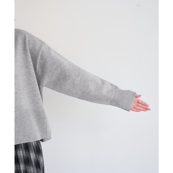 【新色追加】着丈が選べるクルーネックサイドスリットニットプルオーバー イージーケ… | ROPE' PICNIC | 詳細画像38 