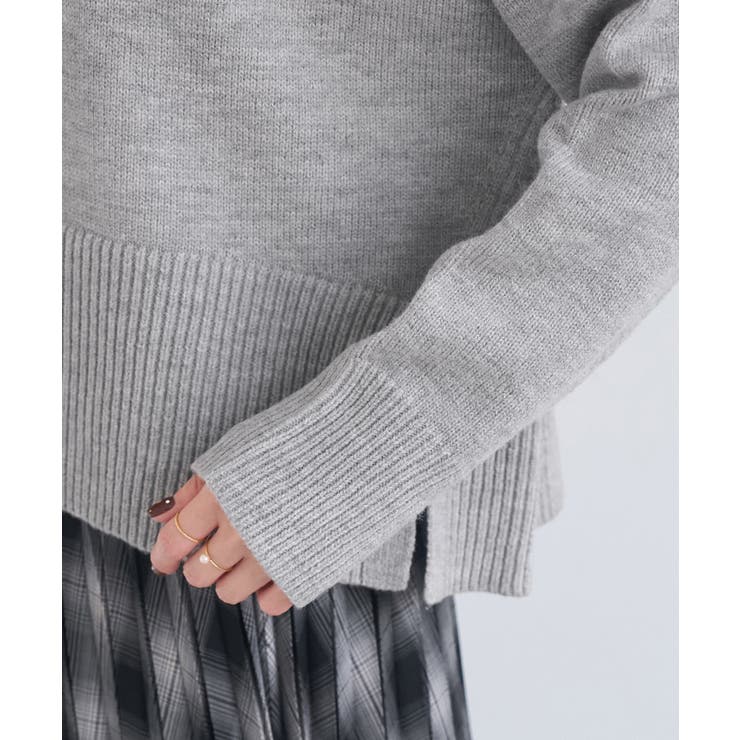 【新色追加】着丈が選べるクルーネックサイドスリットニットプルオーバー イージーケ… | ROPE' PICNIC | 詳細画像39 