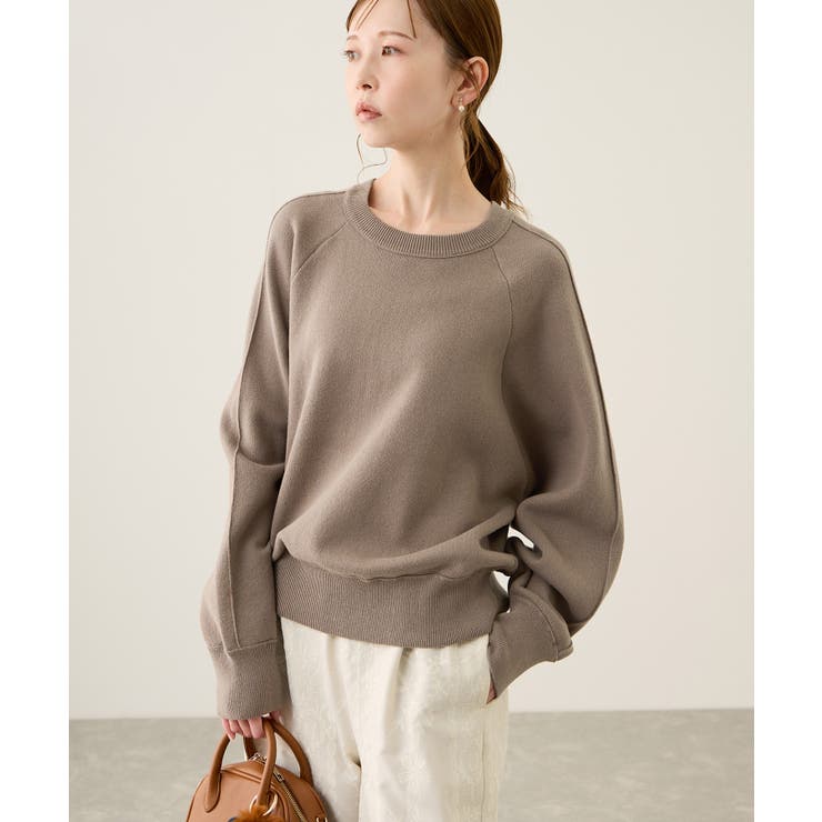 スウェットライクニットプルオーバー | ROPE' PICNIC | 詳細画像1 