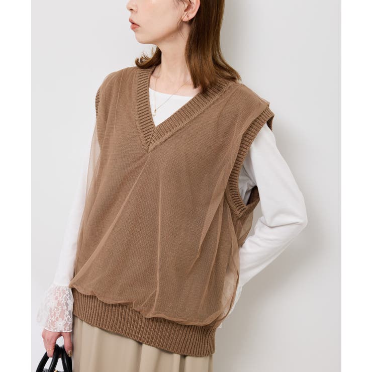 ブラウン系(22) | チュールドッキングベスト | ROPE' PICNIC