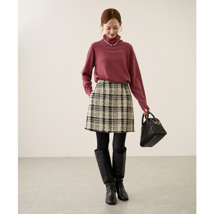 アンチピリング天竺タートルネックニットプルオーバー/イージーケア | ROPE' PICNIC | 詳細画像12 