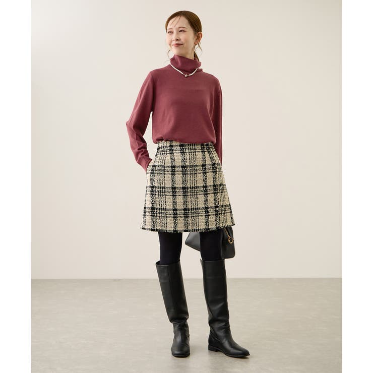 アンチピリング天竺タートルネックニットプルオーバー/イージーケア | ROPE' PICNIC | 詳細画像13 