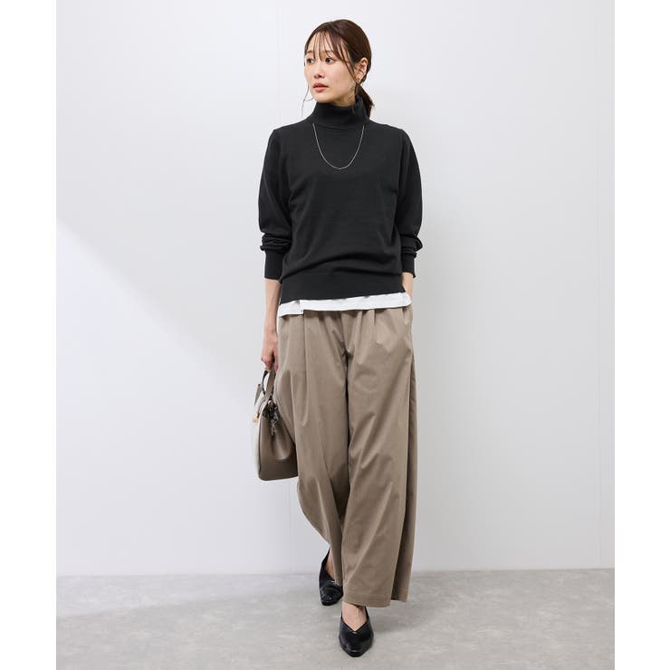 アンチピリング天竺タートルネックニットプルオーバー/イージーケア | ROPE' PICNIC | 詳細画像16 