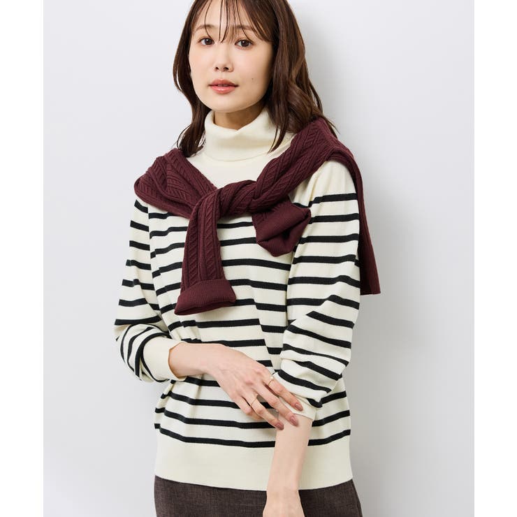 アンチピリング天竺タートルネックニットプルオーバー/イージーケア | ROPE' PICNIC | 詳細画像29 