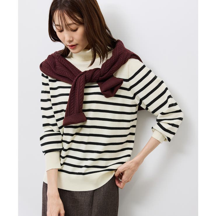 アンチピリング天竺タートルネックニットプルオーバー/イージーケア | ROPE' PICNIC | 詳細画像30 